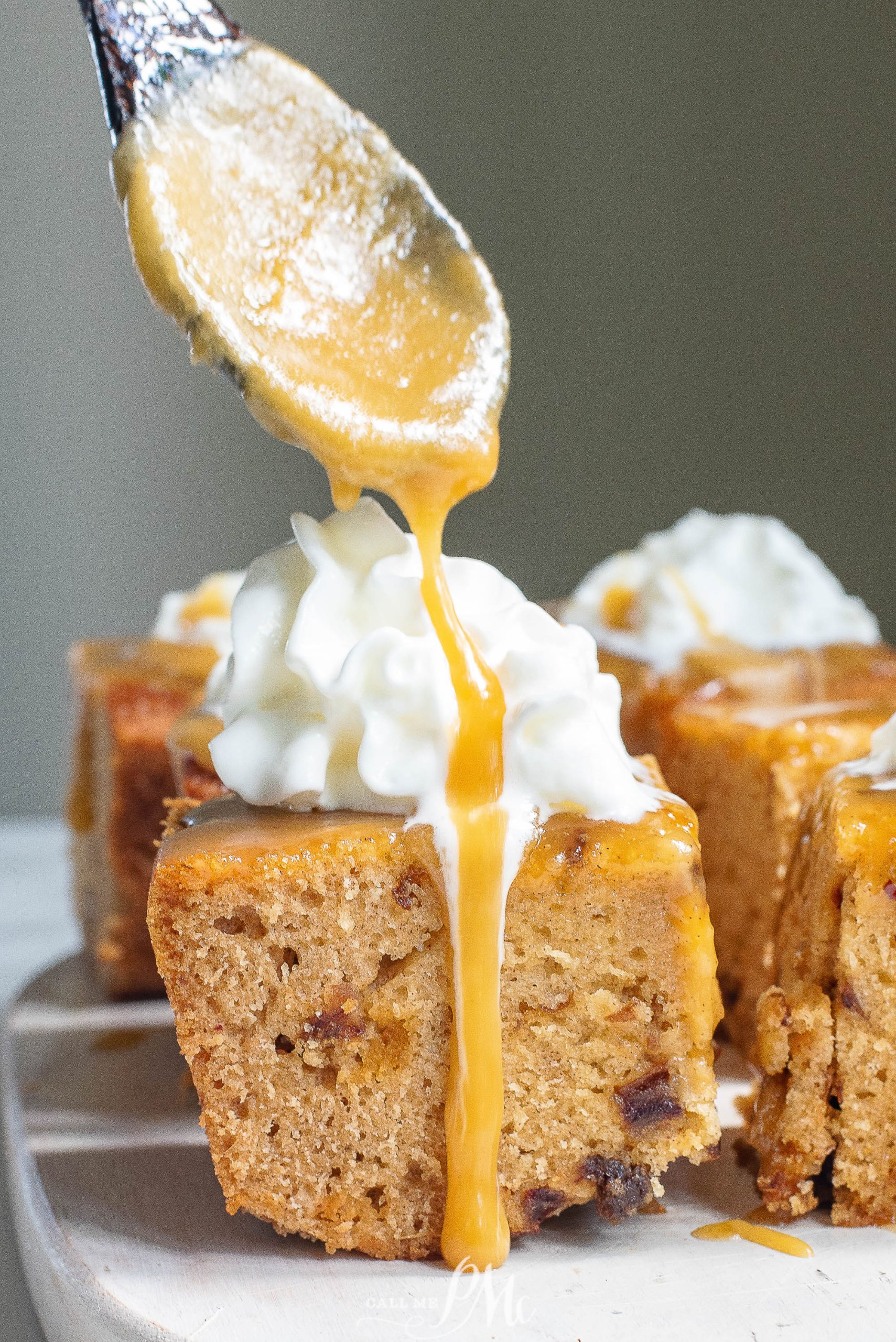 ย Sticky Toffee Date Cake with Brown Sugar Caramel Sauce