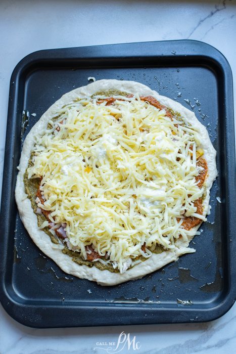 unbaked pizza