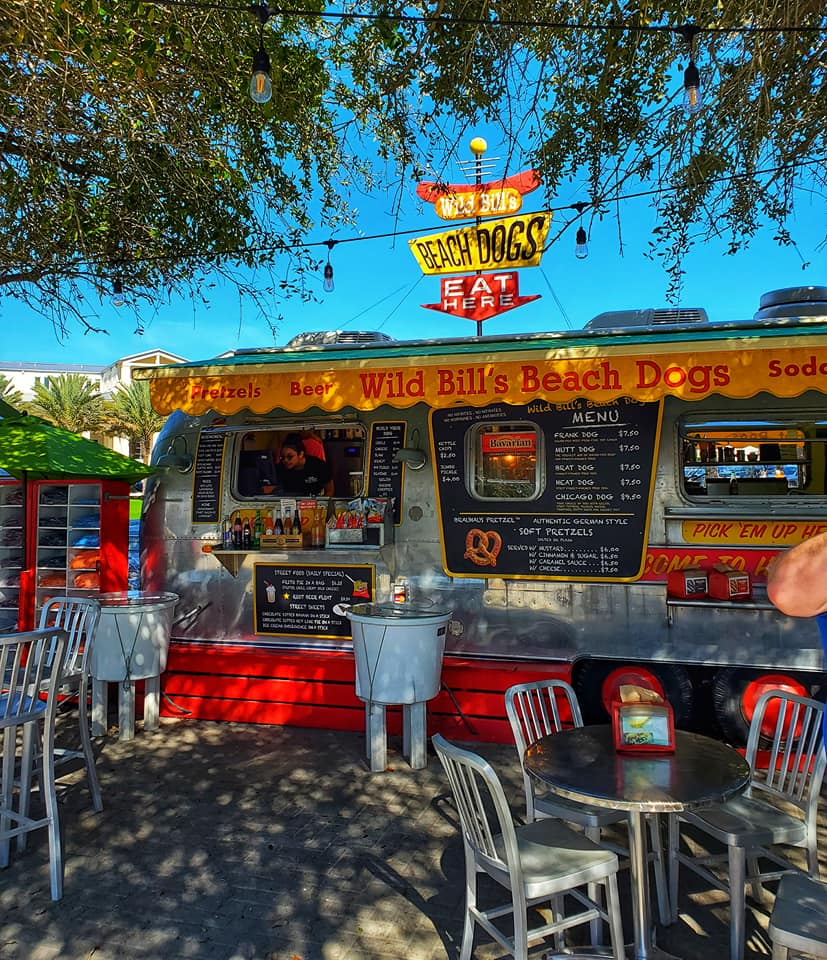 Beach Dogs airstream food truck at Seaside Fl