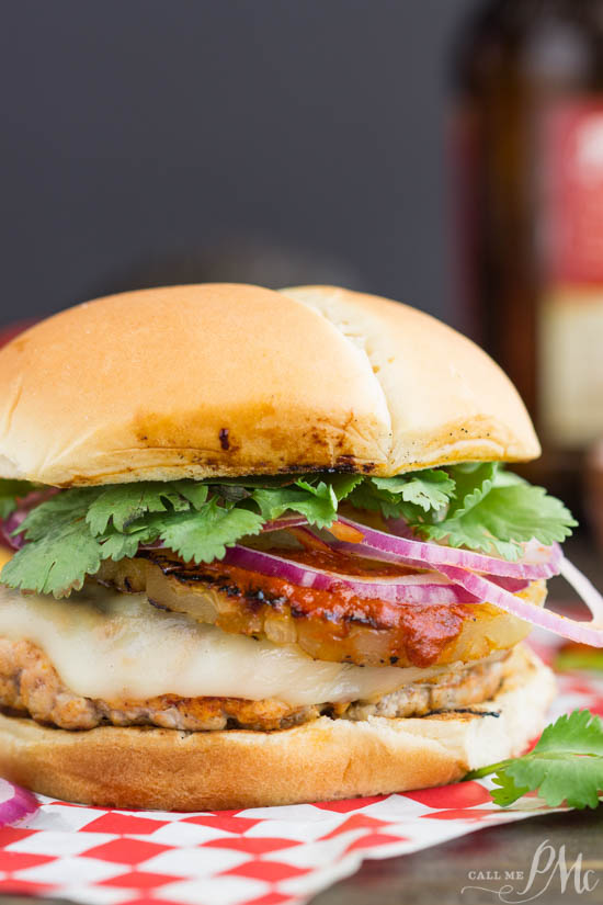 El Pastor burger on a table