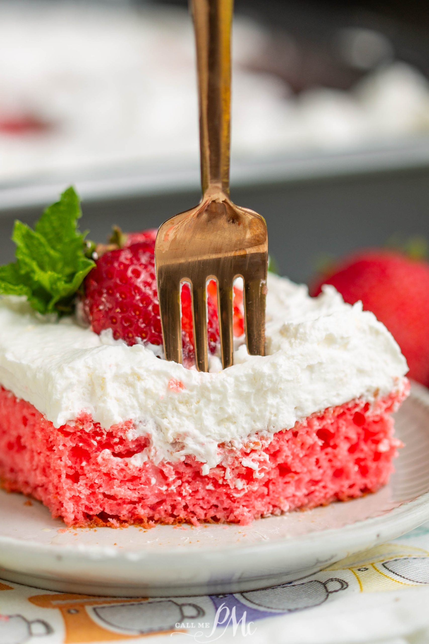 Potluck Strawberry Jello Cake