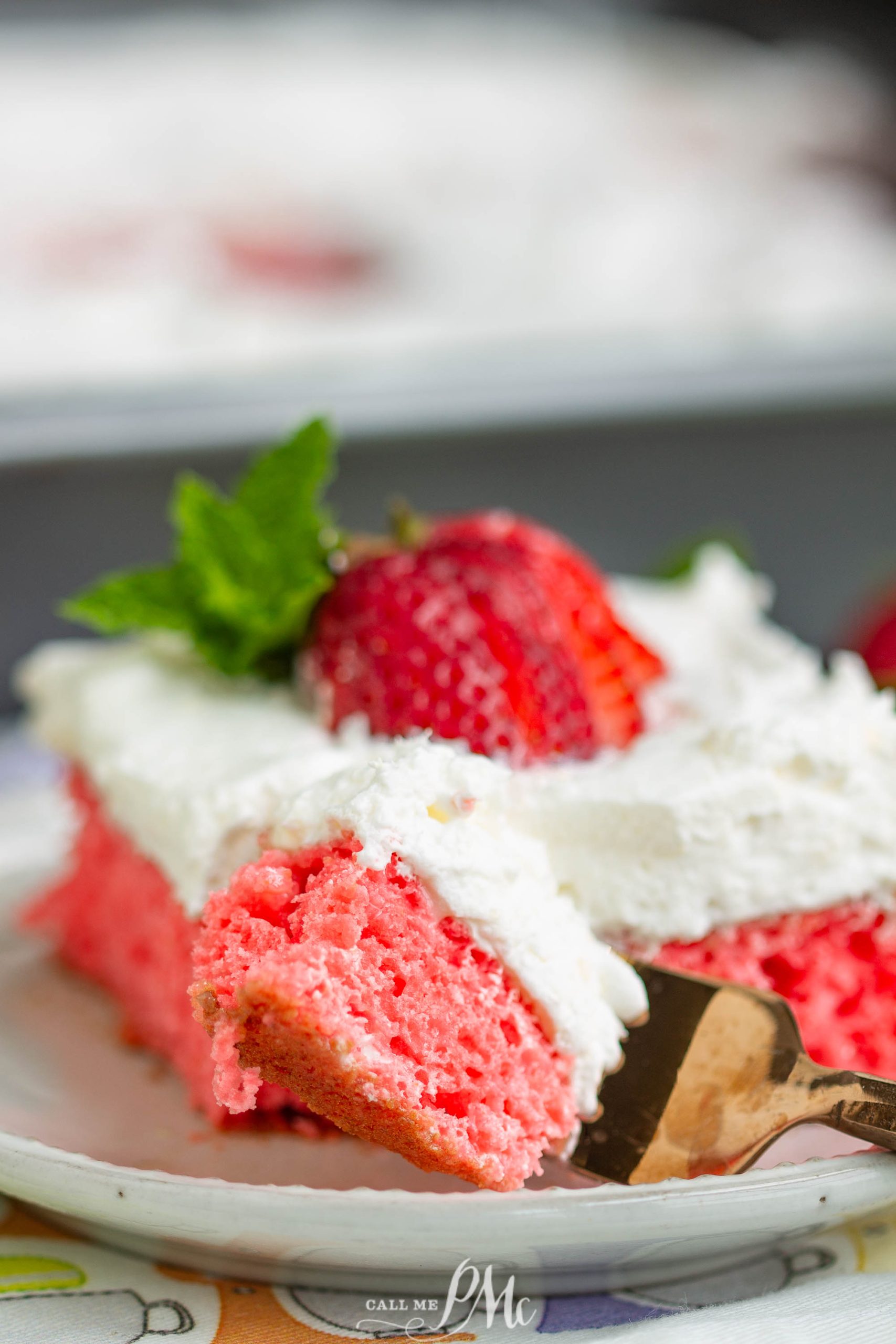 Potluck Strawberry Jello Cake | Call Me PMc