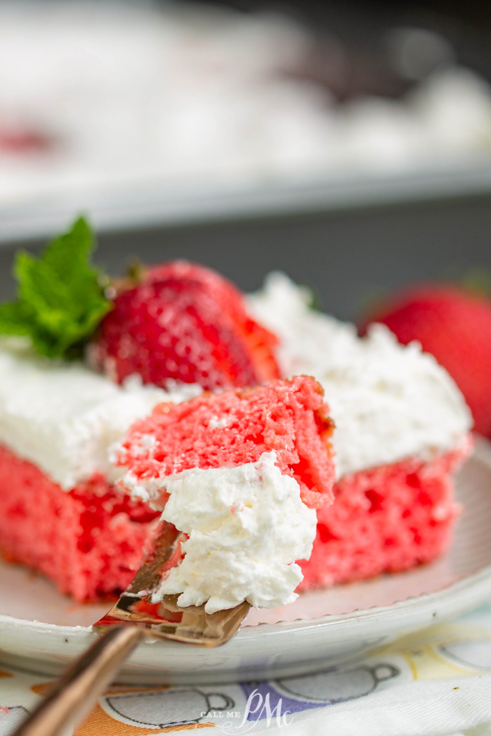 Potluck Strawberry Jello Cake | Call Me PMc