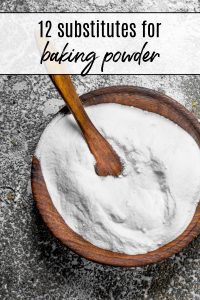 Bowl of baking powder