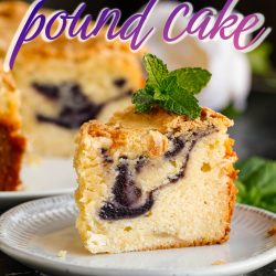 Blueberry Swirl Pound Cake