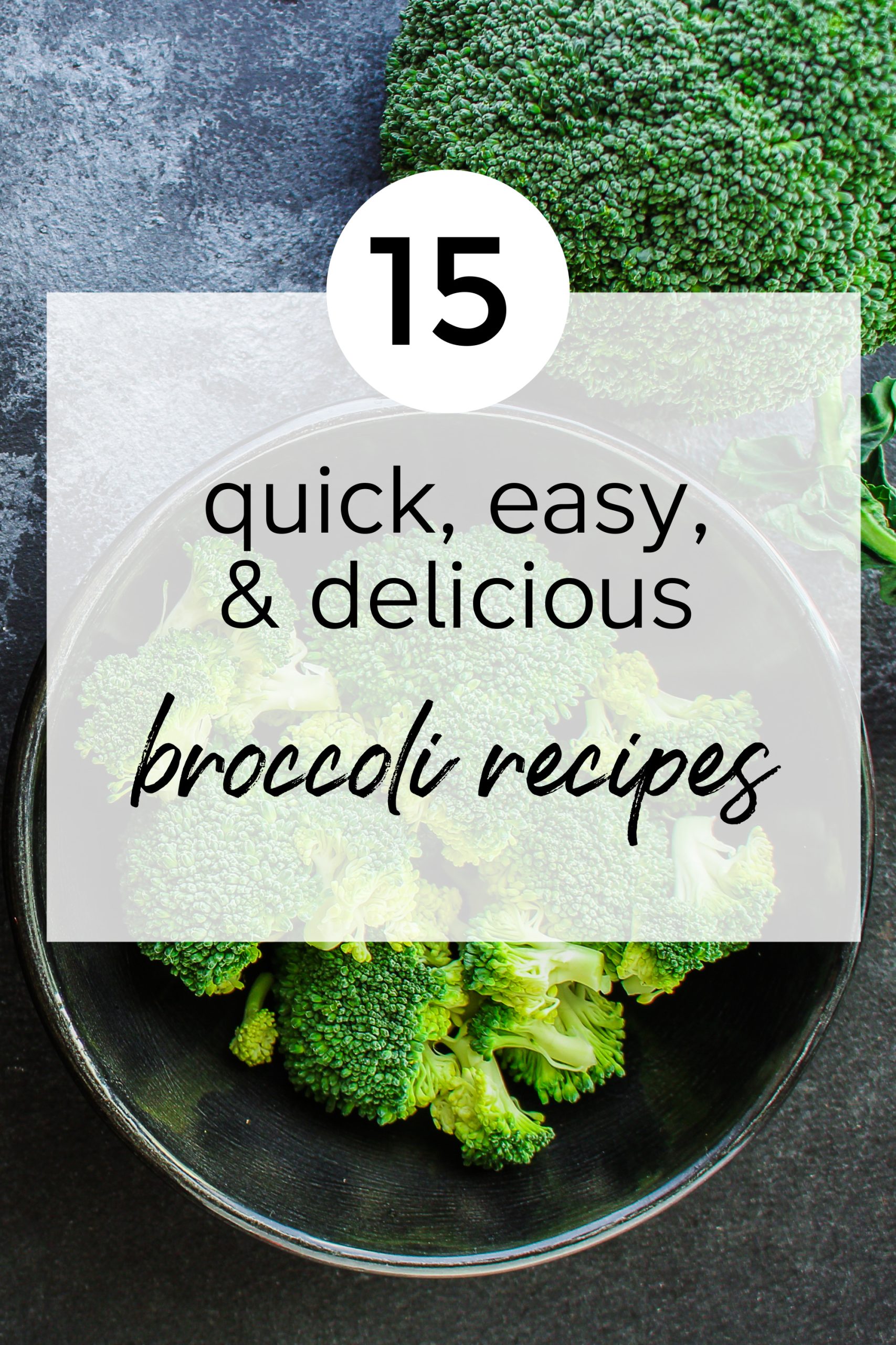 Broccoli Recipes that aren't Steamed. 