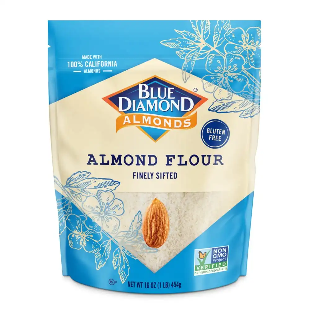 Walmart.com - Almonds, Almond Flour, Finely Sifted, 16 oz (454 g), Blue Diamond