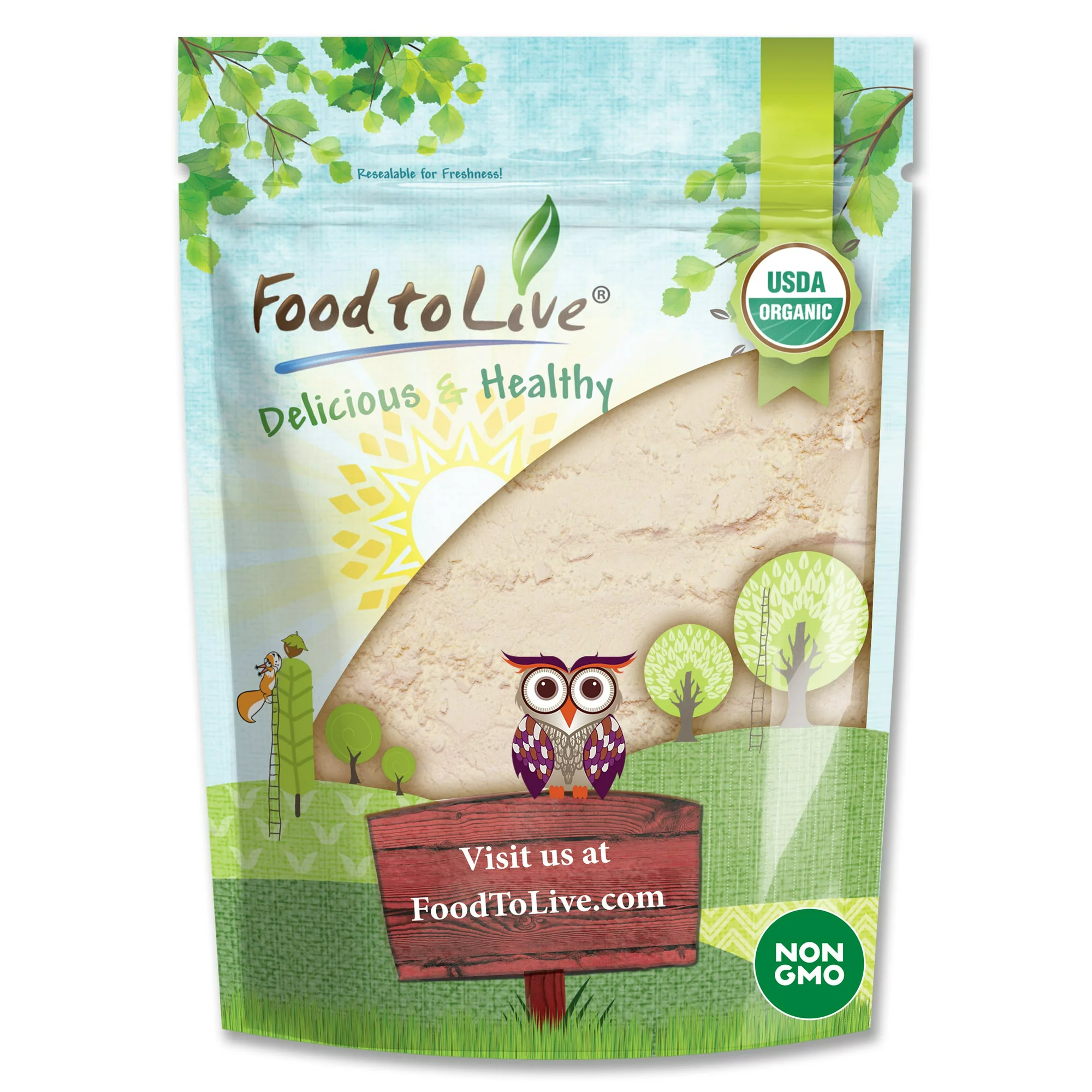 Walmart.com - Organic Coconut Flour, 4 Pounds Non-GMO, Kosher, Raw, Vegan by Food to Live
