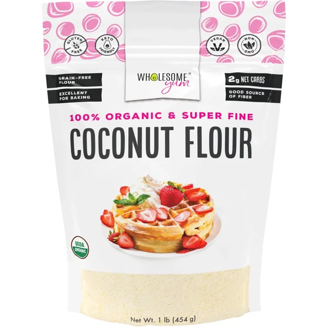 Walmart.com - Wholesome Yum Premium Organic Coconut Flour, 16 oz - Gluten Free, Non GMO, Keto Friendly