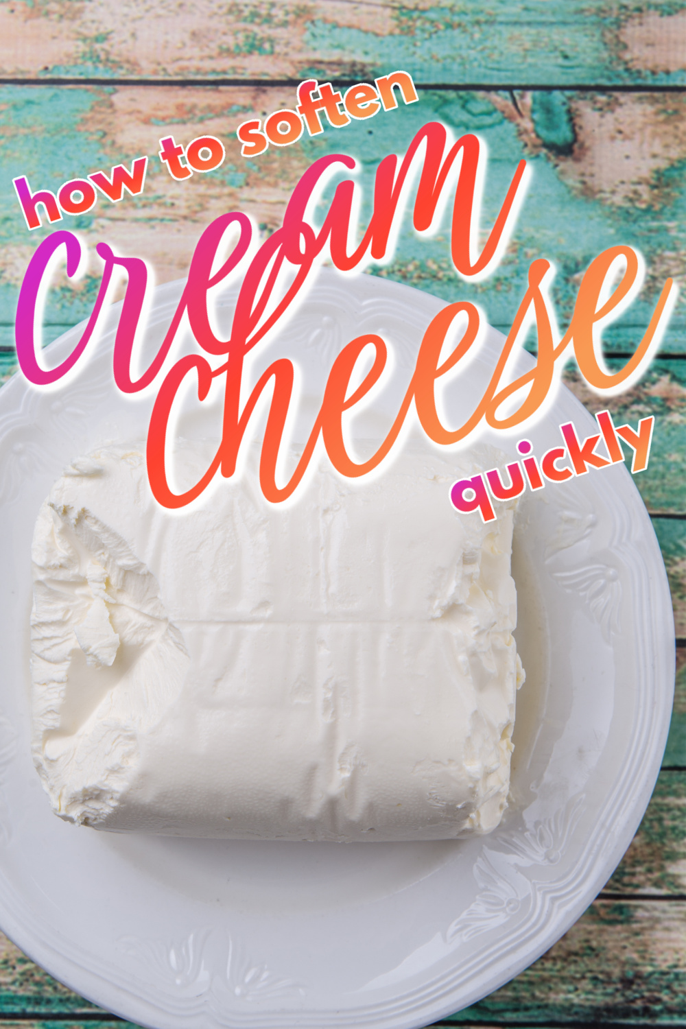 How to soften cream cheese quickly.