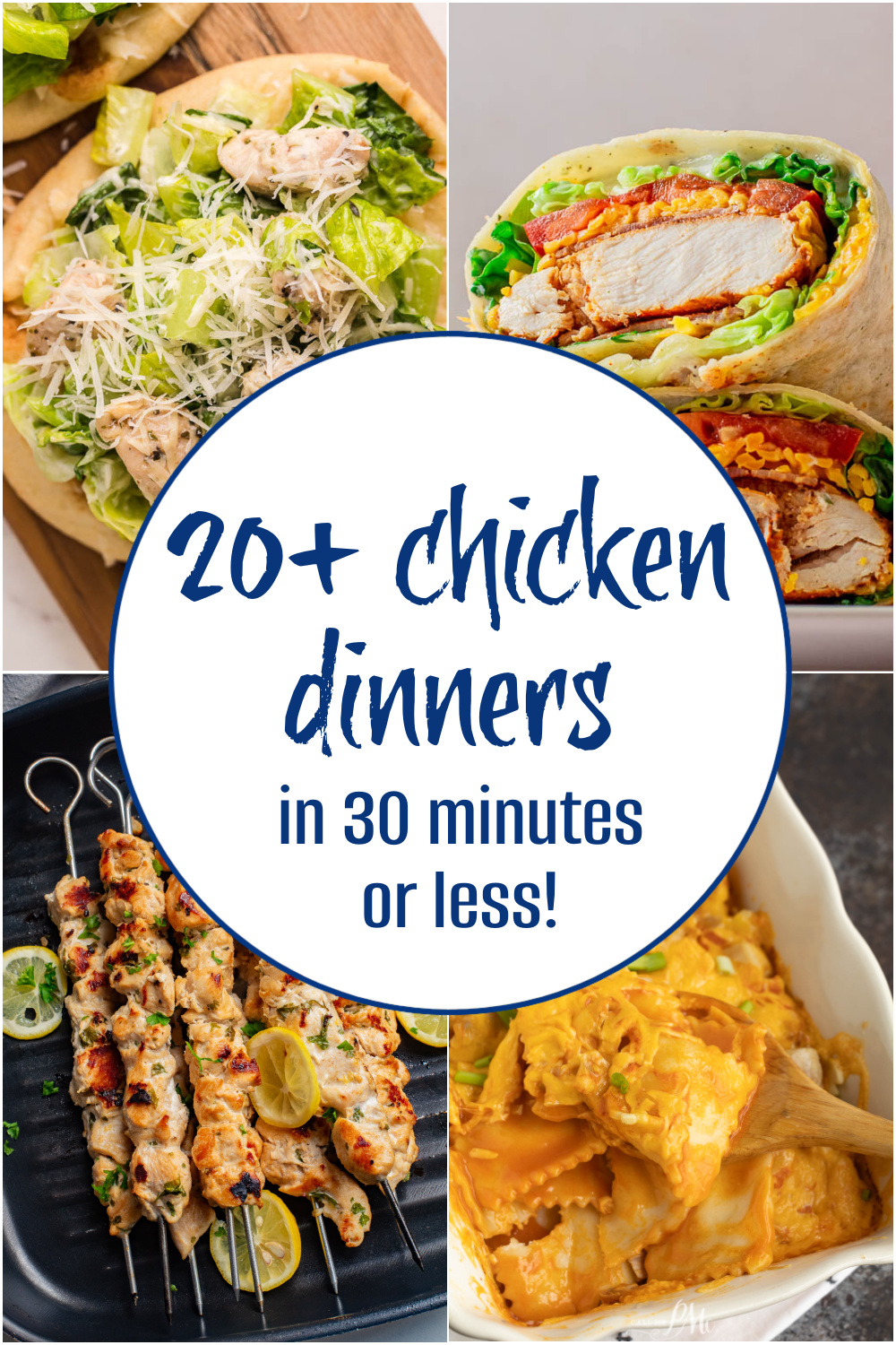 20 chicken dinners in 30 minutes or less.