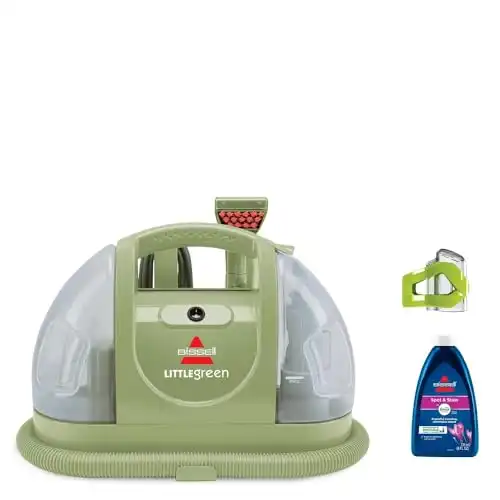 BISSELL Little Green Multi-Purpose Portable Carpet, Upholstery, Auto Detailer with Exclusive Specialty Tools. Green. 1400B