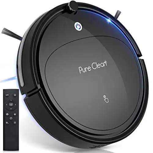 SereneLife Self Charging Robot Vacuum Cleaner - 1200pa Suction, Self Path Navigation, 70 Min Run Time - Carpet Hardwood Linoleum Tile PUCRCX70