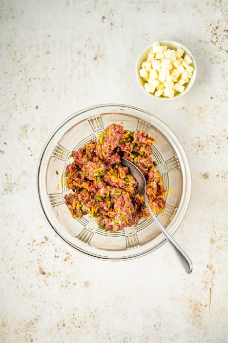 A plate of food on a table.