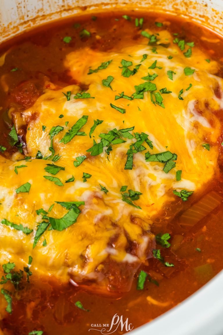 Crockpot Cheesy Salsa Chicken