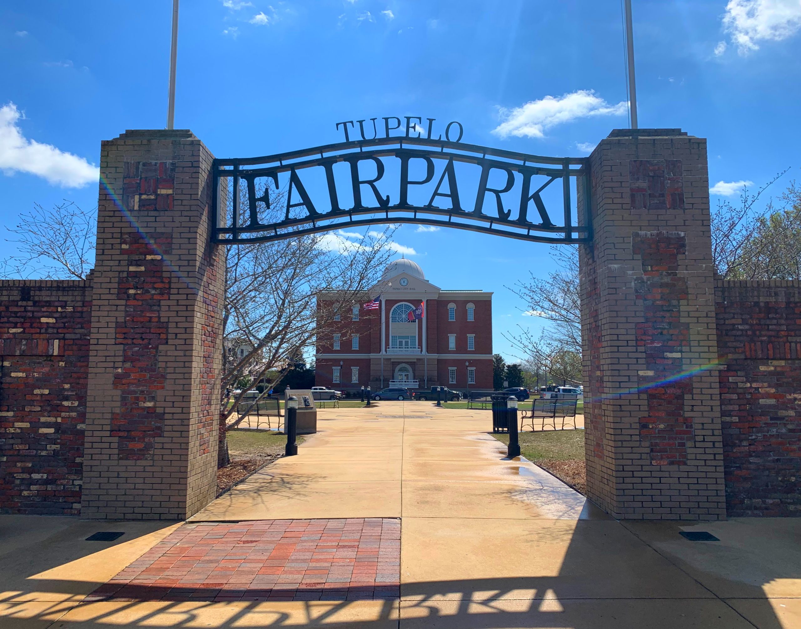 The entrance to Tupelo Fairpark.