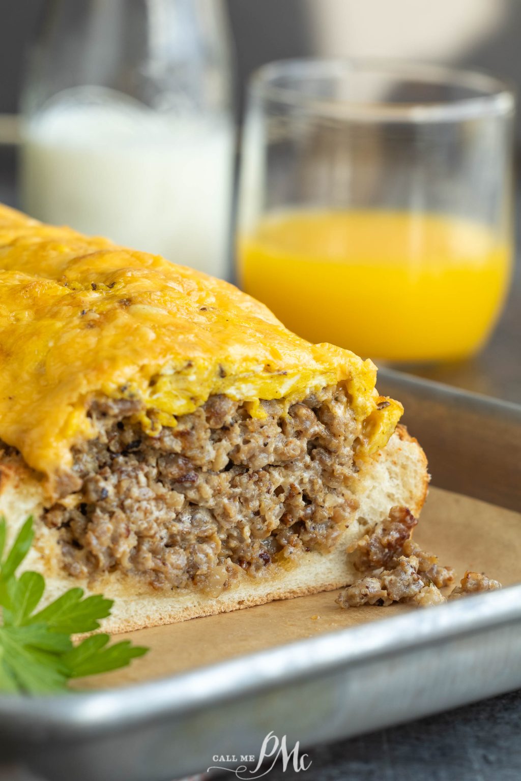 Sausage Stuffed French Bread Boats