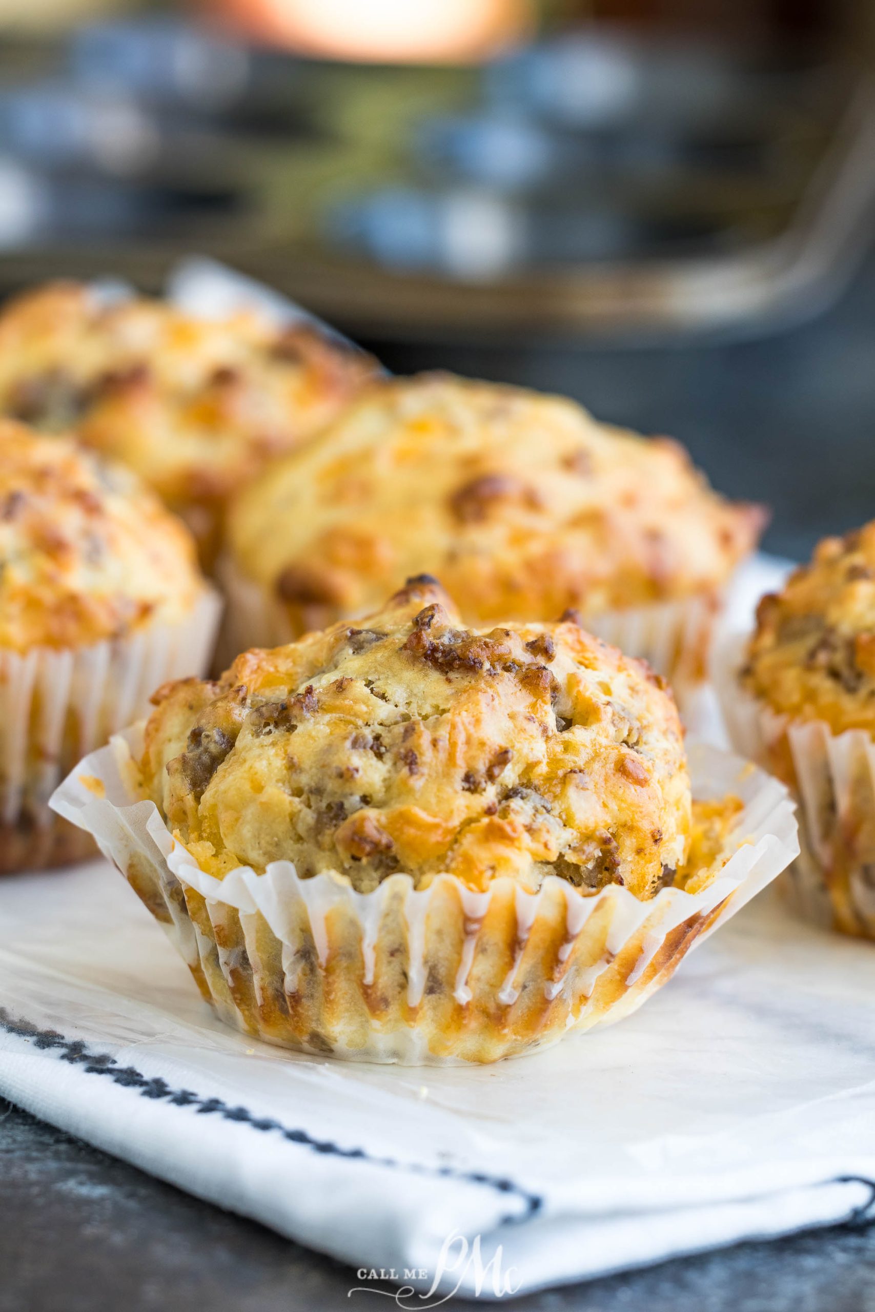 Breakfast on a baking sheet.