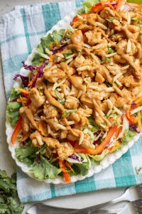 Thai-inspired Chicken Salad with Peanut Sauce