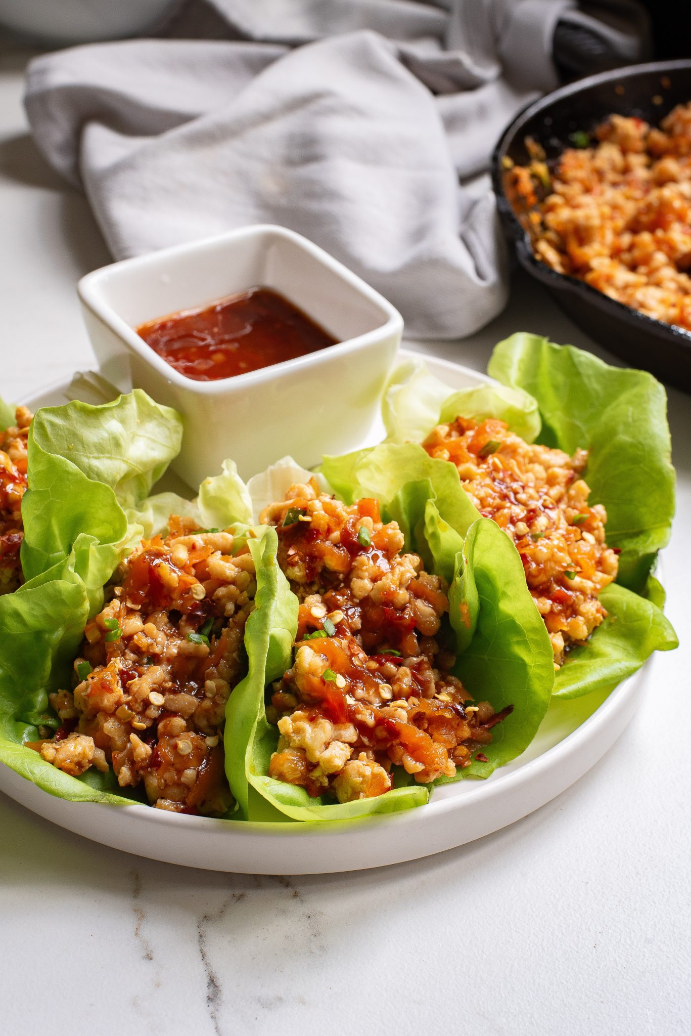 Keto Asian Chicken Lettuce Wraps