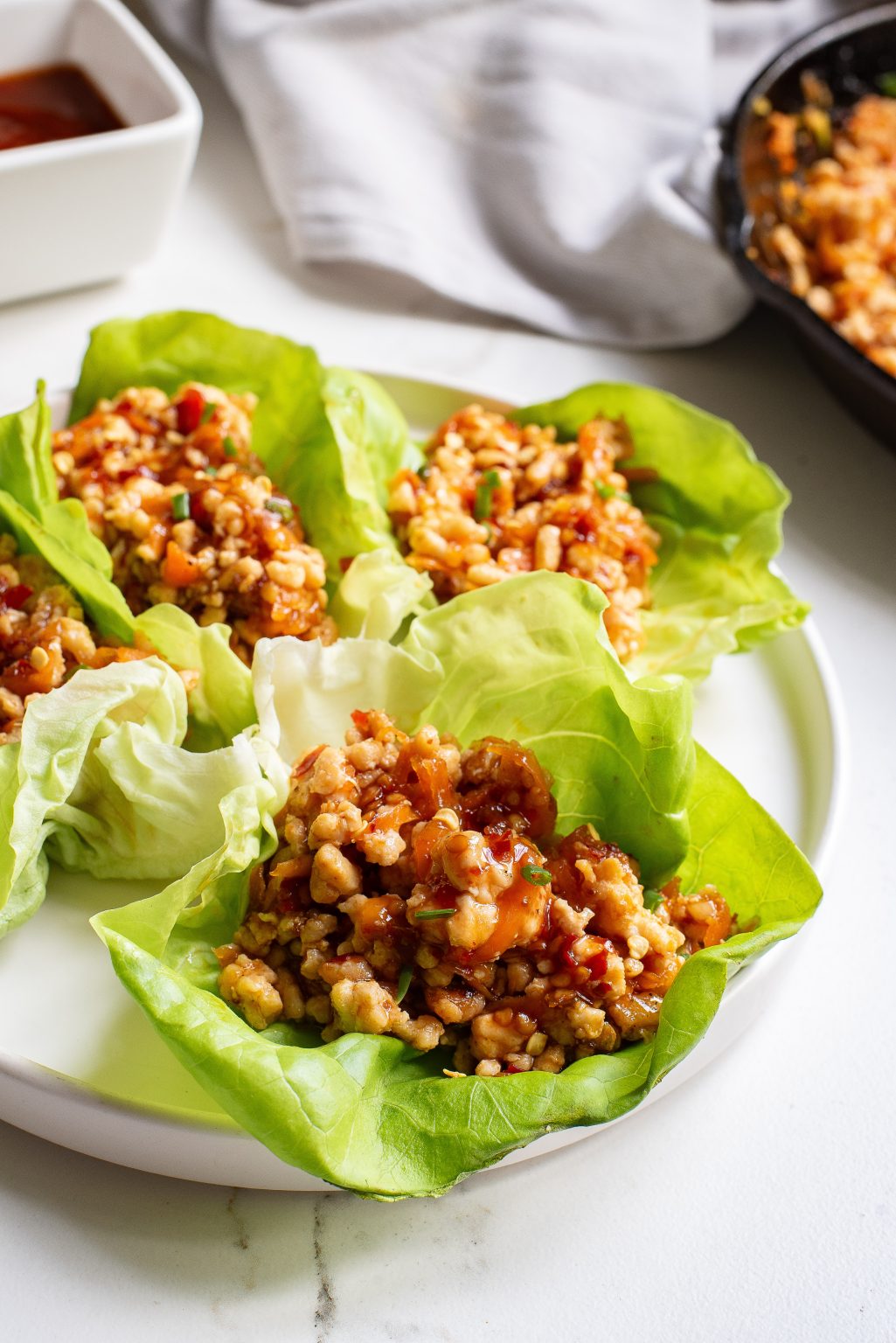 Keto Asian Chicken Lettuce Wraps