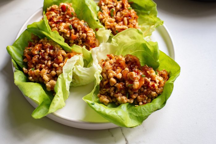 Keto Asian Chicken Lettuce Wraps