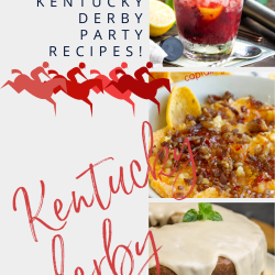 collage of recipes for Kentucky Derby