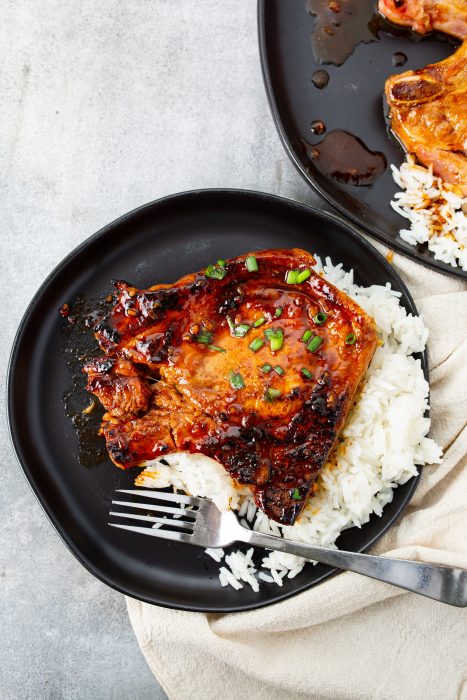 Hoisin Glazed Pork Chops (Asian-style)