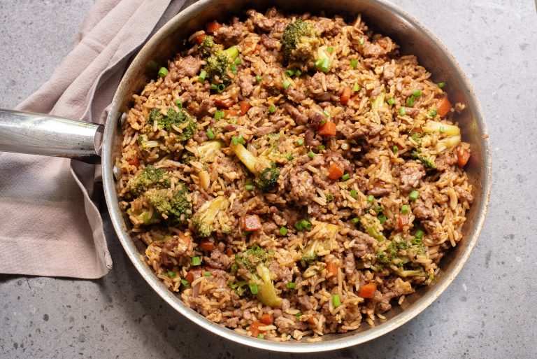 Kebe Ground Rice Ground Beef Fried Rice