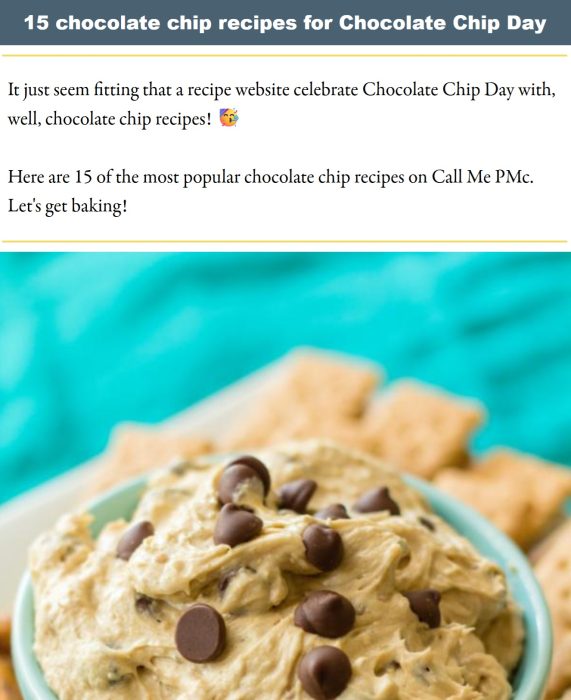 A bowl of chocolate chip cookie dough sits in front of some crackers, with several chocolate chips visible on top of the dough.