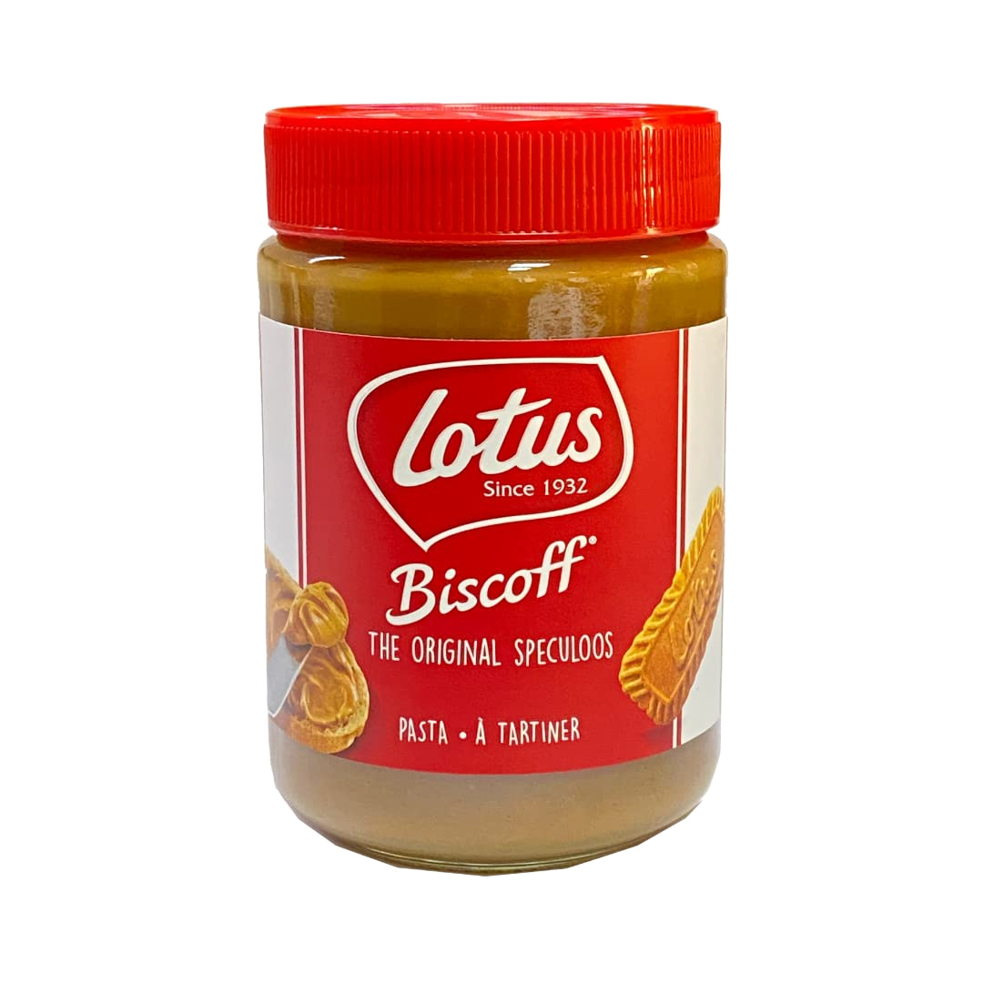 Biscoff Cookie Butter, Lotus Creamy Nut-Free Spread, 14.1 oz Jar